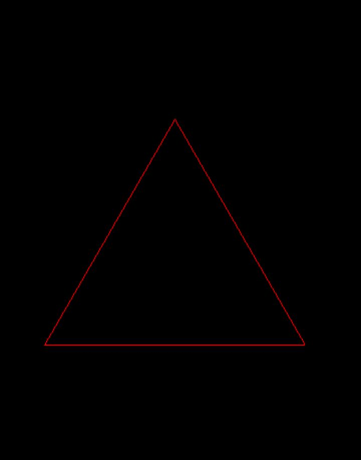 drew triangle